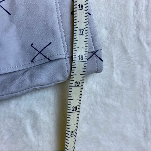 Golf America Light Gray With Dark Blue Golf Club Shorts Size 36 - Picture 7 of 9